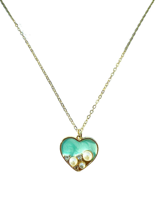 Ocean Heart 24K Gold Fille Necklaced