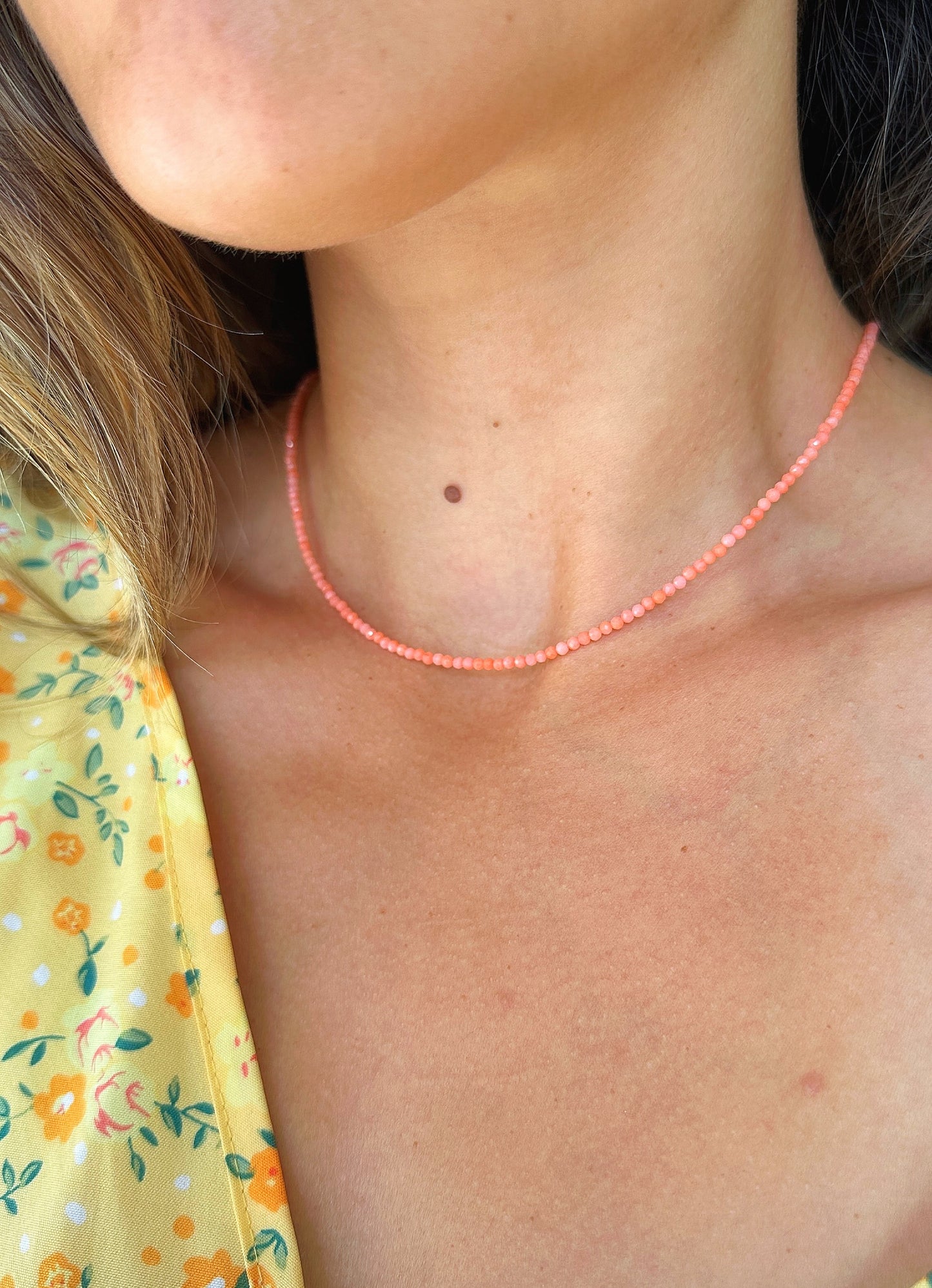 Dainty Coral Base Necklace