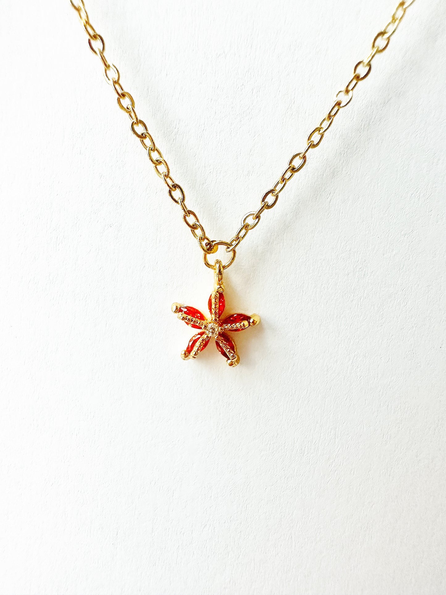 14K Gold-Filled Dainty Starfish Necklace