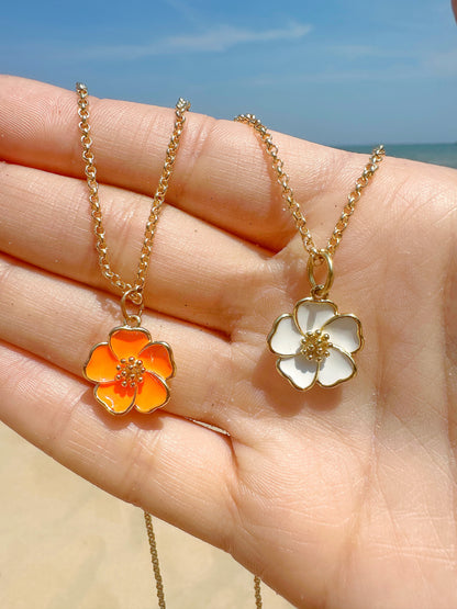 14k Sunset Gold-Filled Beach Flower Necklace