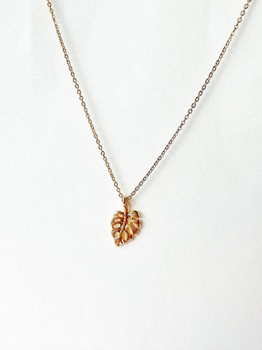 Island Girl 14K Gold-Filled Leaf Necklace