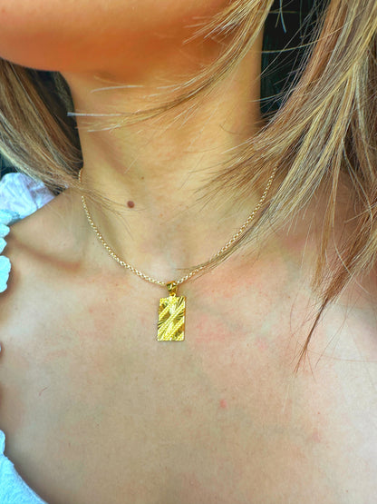 14K Gold-Filled Slate Necklace