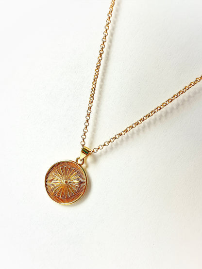 14k Gold-Filled Sunburst Necklace