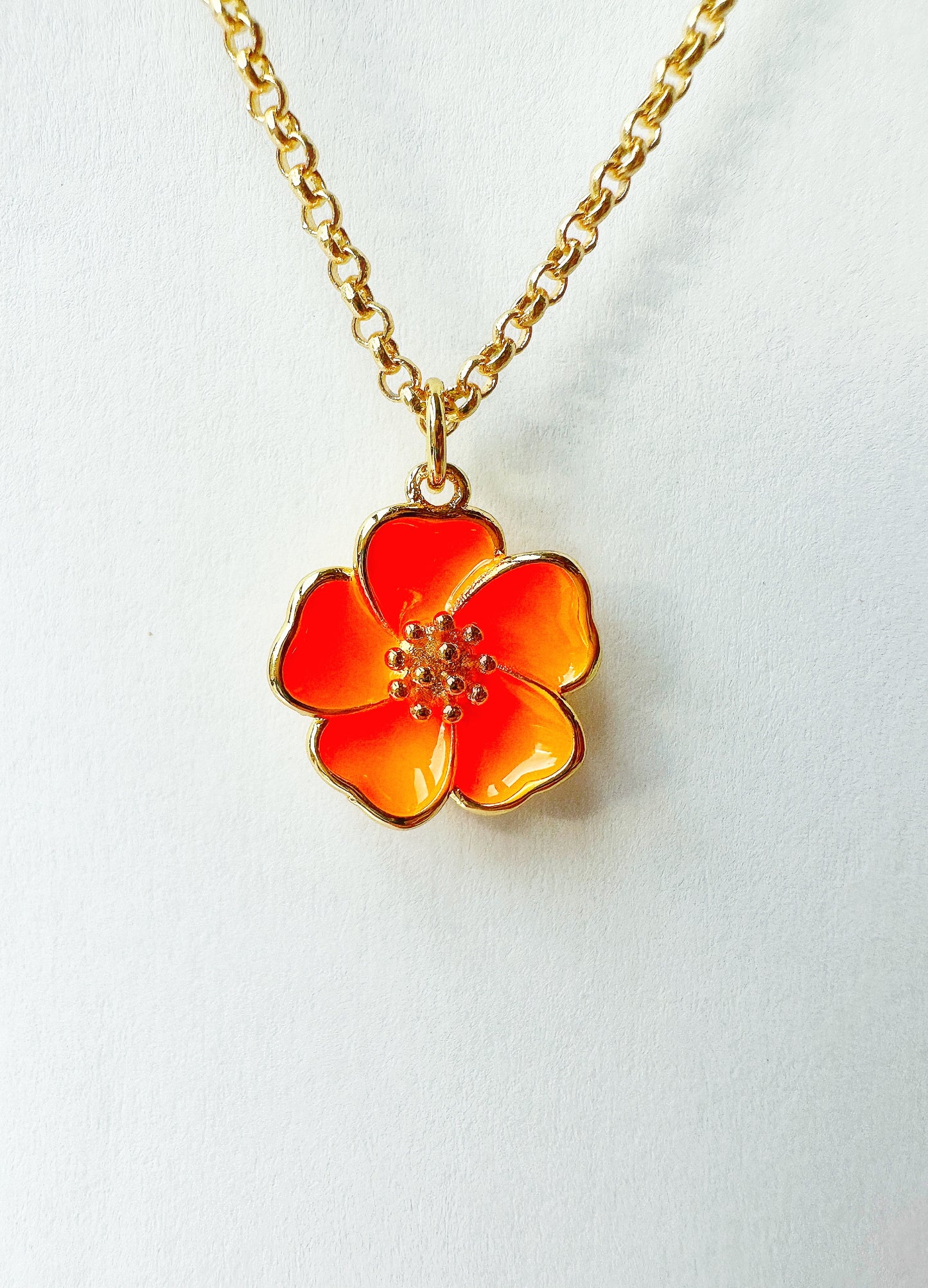 14k Sunset Gold-Filled Beach Flower Necklace