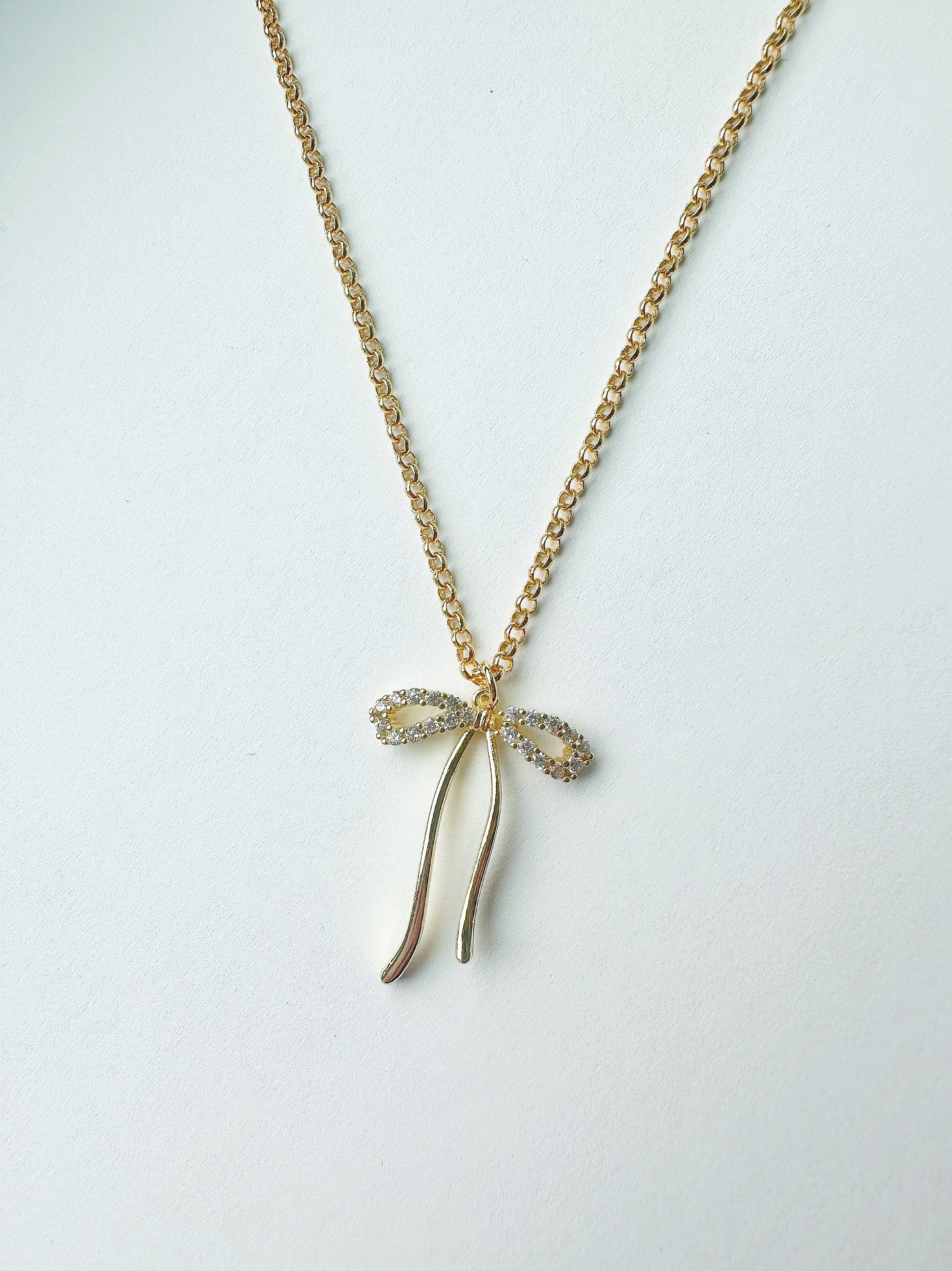 Gold-Filled Bow Tie Necklace