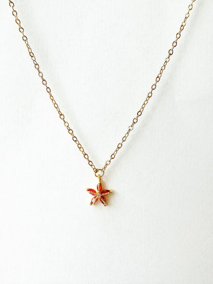 14K Gold-Filled Dainty Starfish Necklace