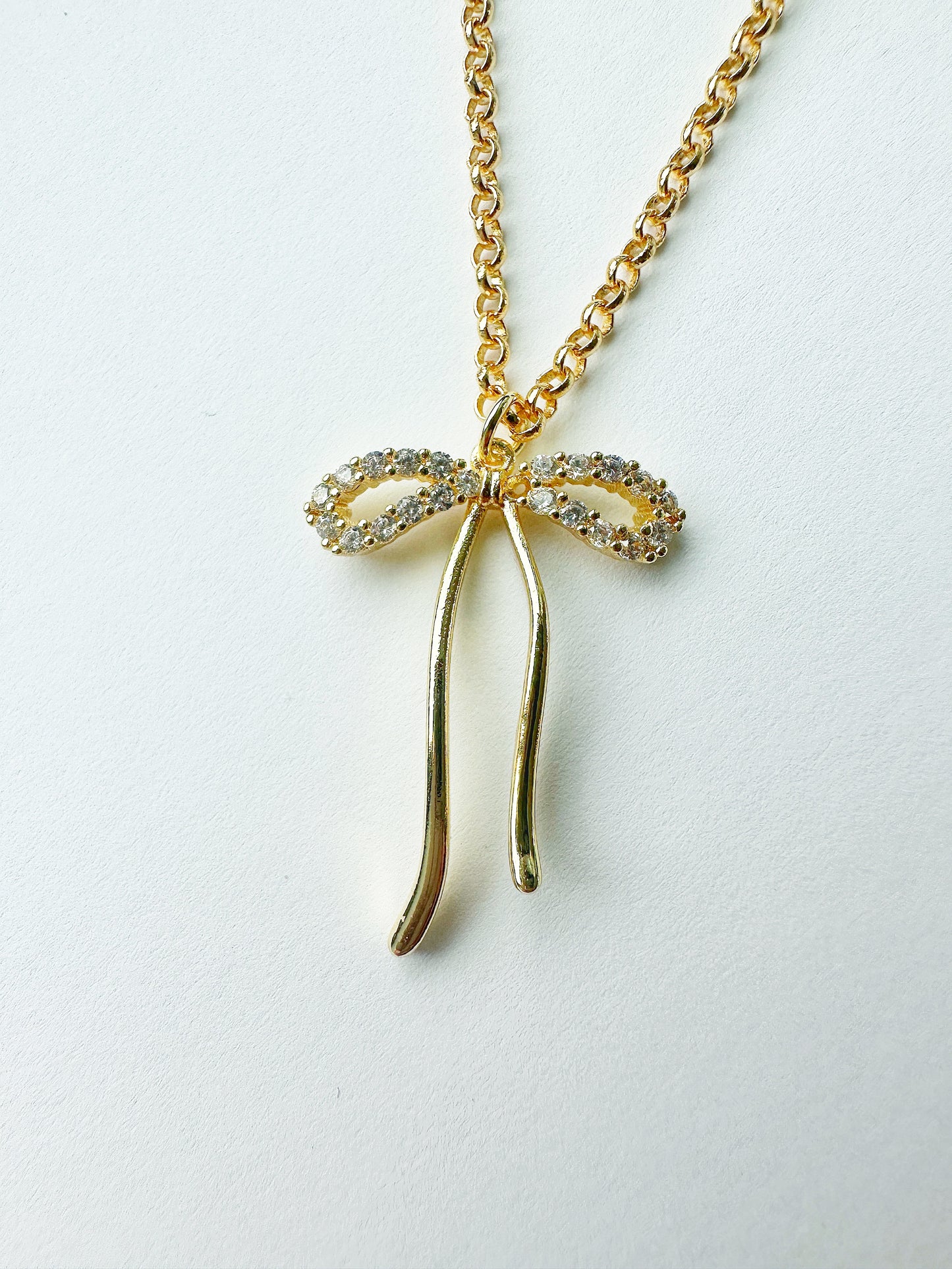 Gold-Filled Bow Tie Necklace