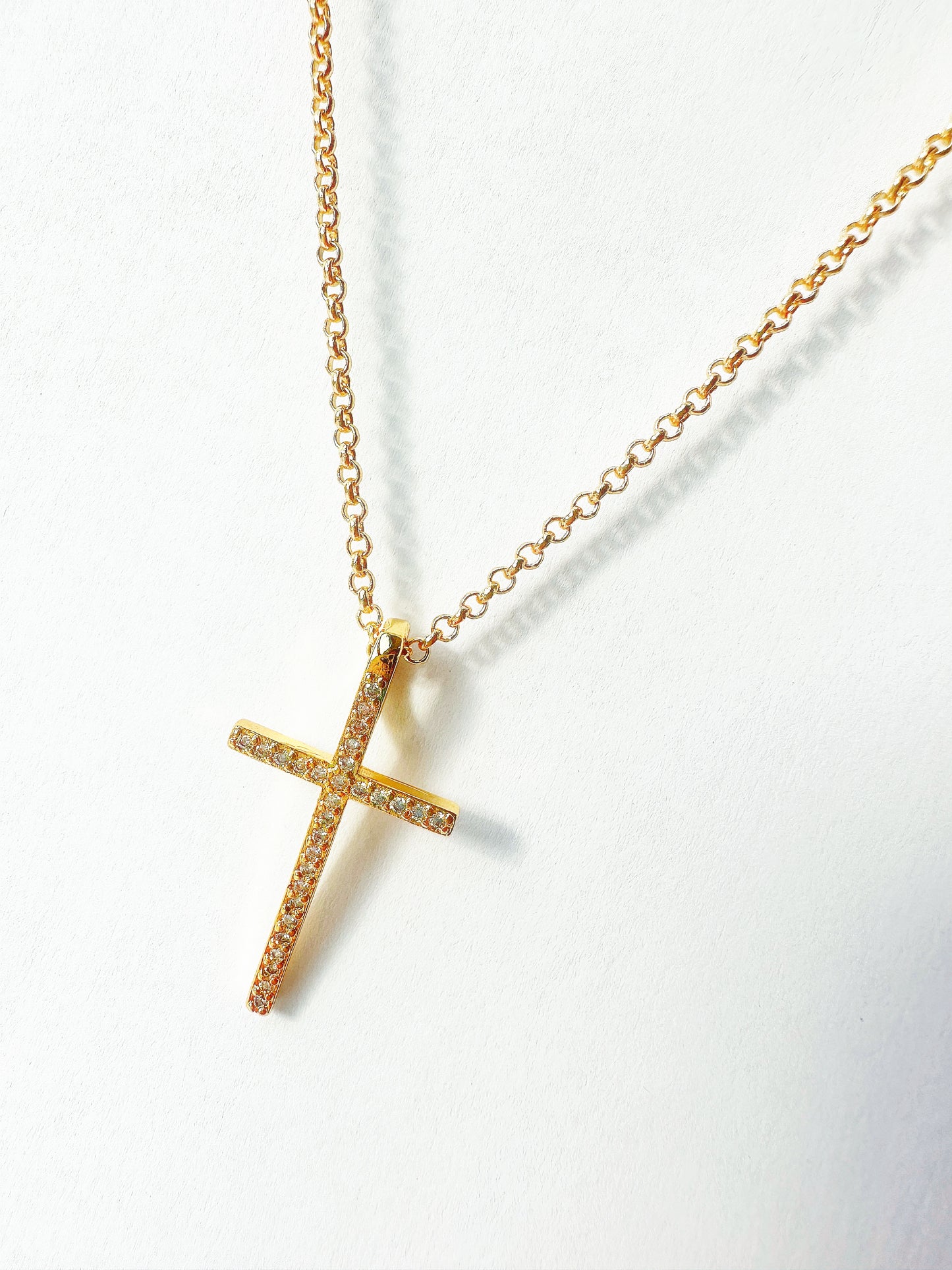 14k Gold-Filled Cross Necklace