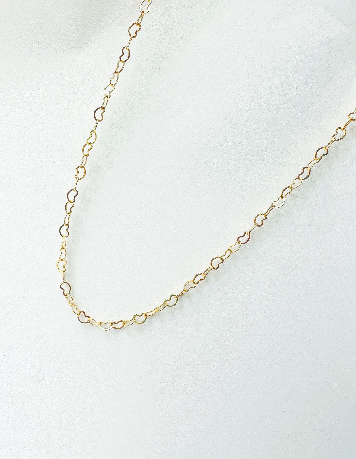 Heart Gold-filled Cable Link Chain Base Necklace