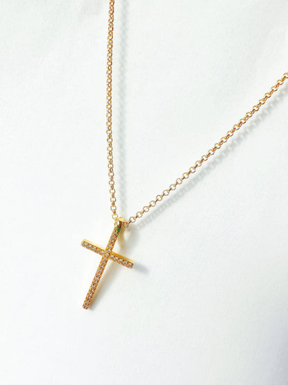 14k Gold-Filled Cross Necklace