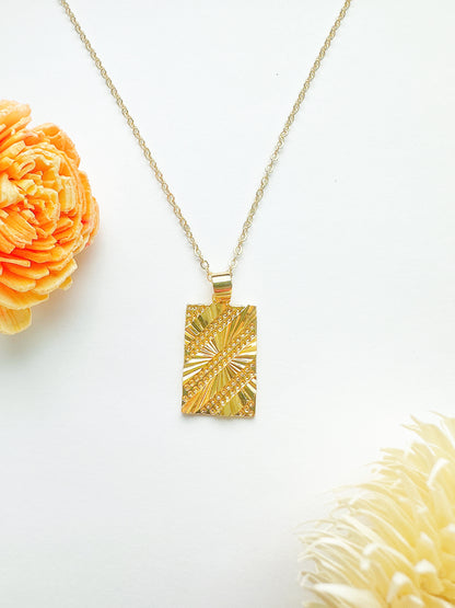 14K Gold-Filled Slate Necklace