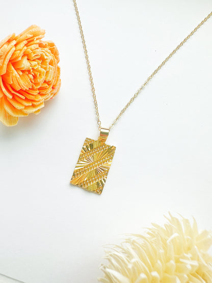 14K Gold-Filled Slate Necklace