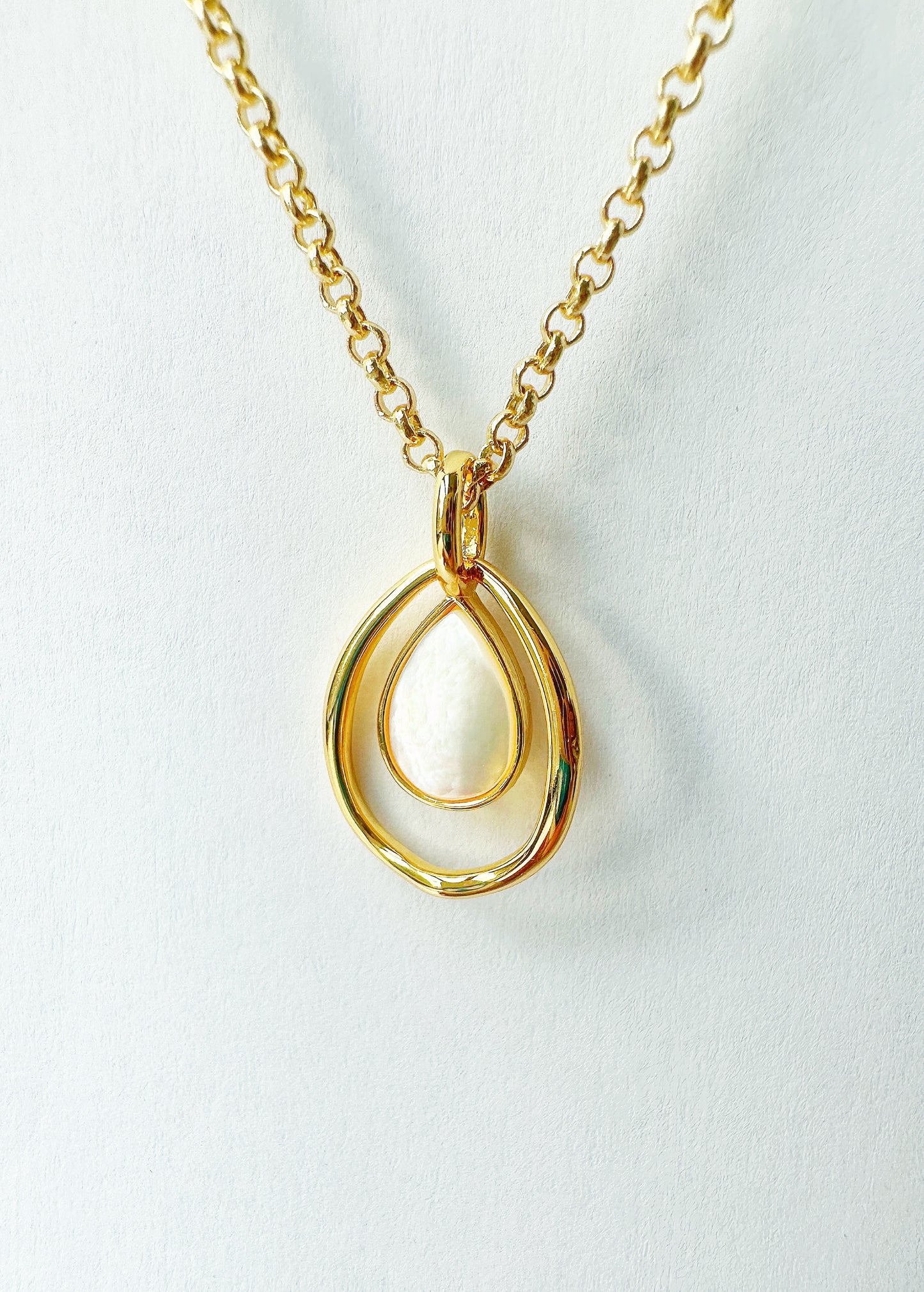 14k Gold-Filled Pearl Drop Necklace