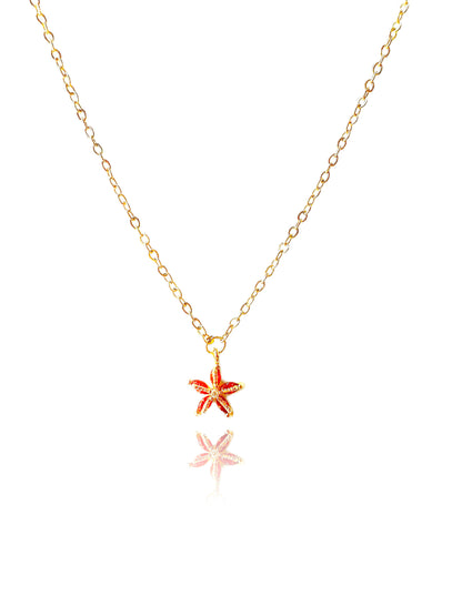 14K Gold-Filled Dainty Starfish Necklace