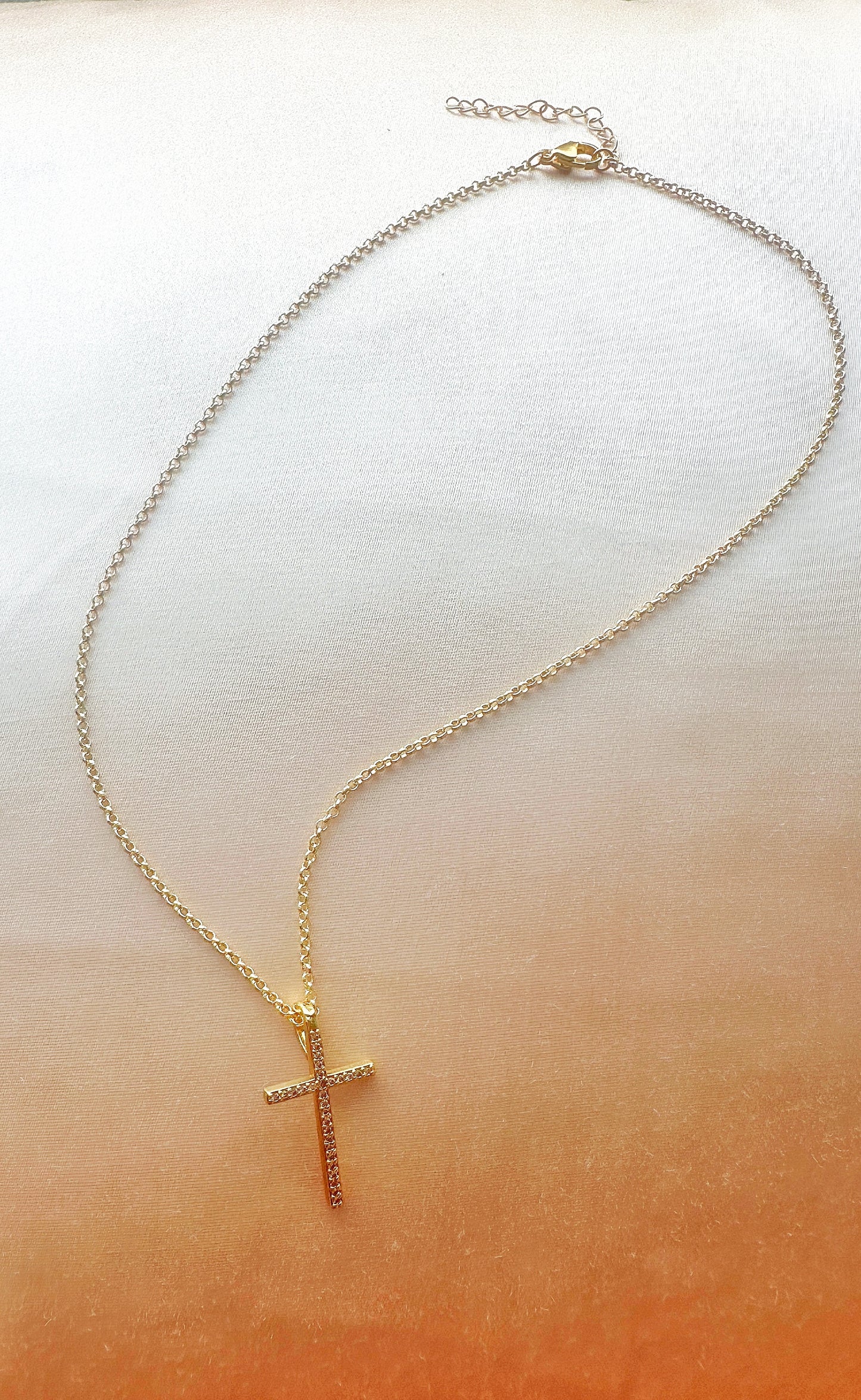 14k Gold-Filled Cross Necklace