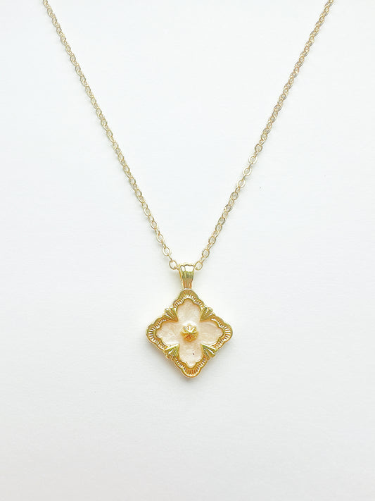 14k Gold-Filled Princess Diamond Necklace