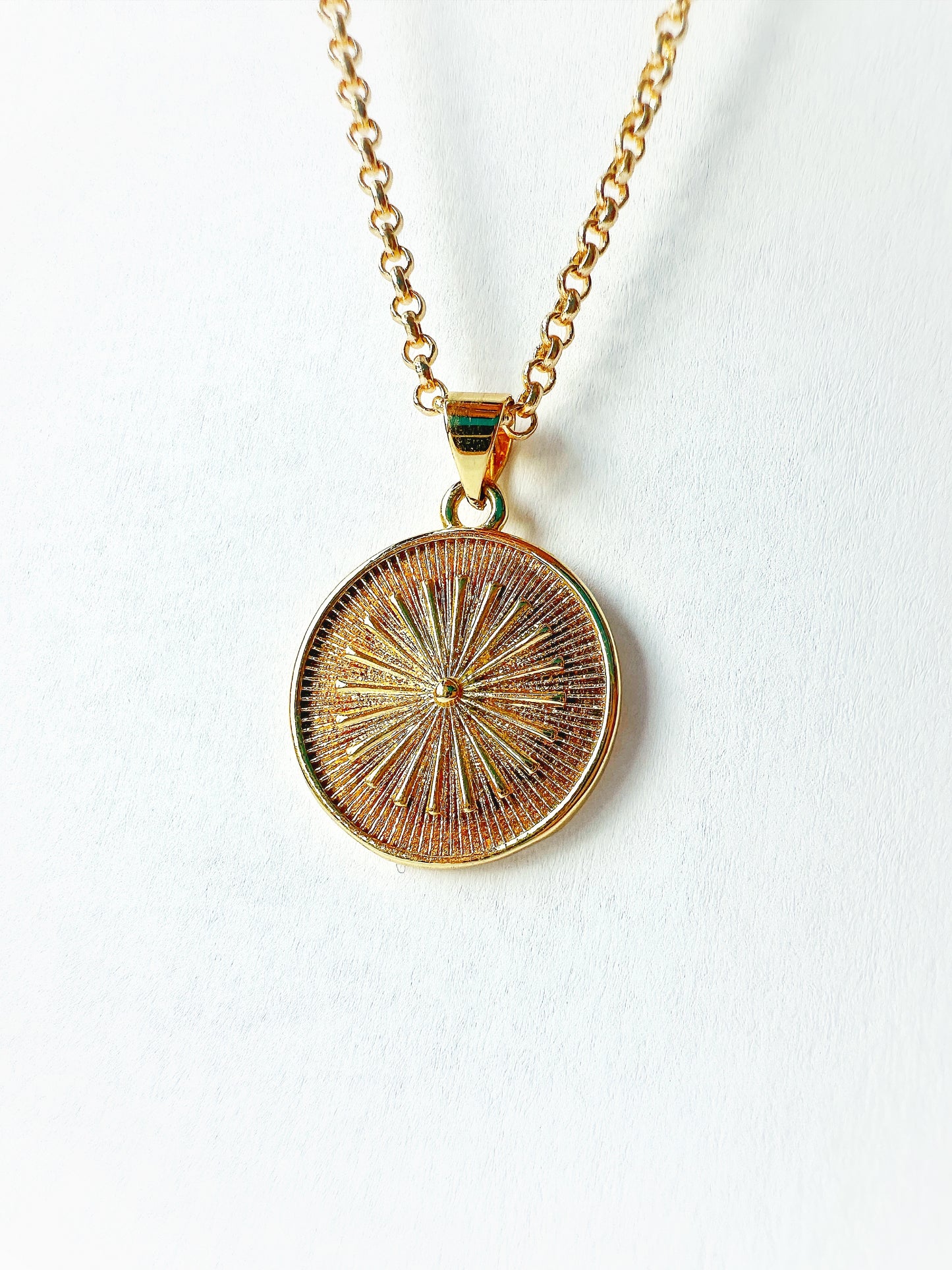 14k Gold-Filled Sunburst Necklace