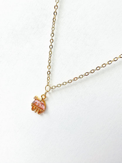 14K Gold Jellyfish Necklace