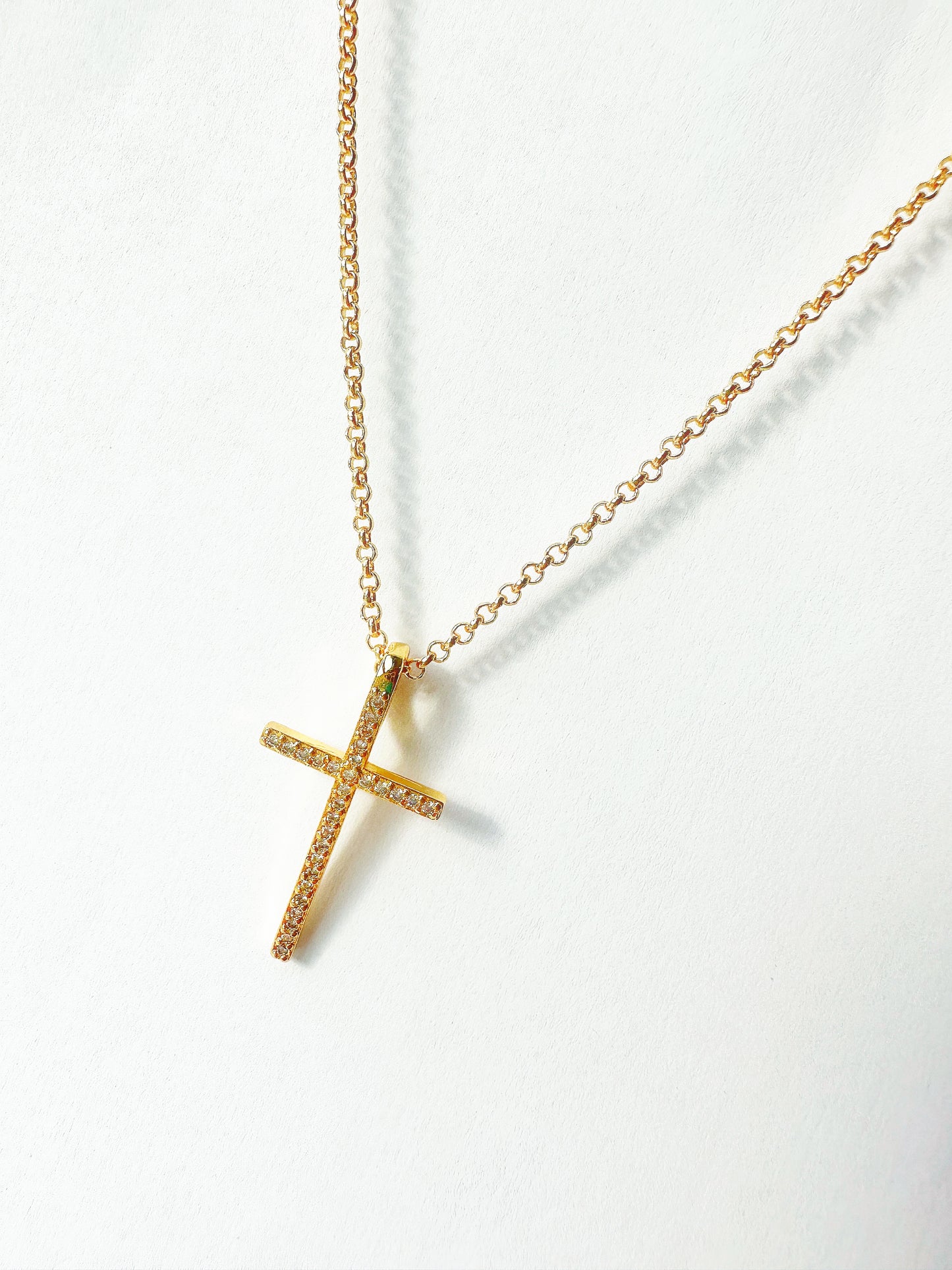 14k Gold-Filled Cross Necklace