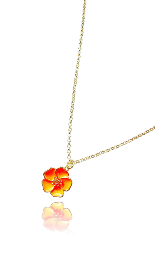 14k Sunset Gold-Filled Beach Flower Necklace