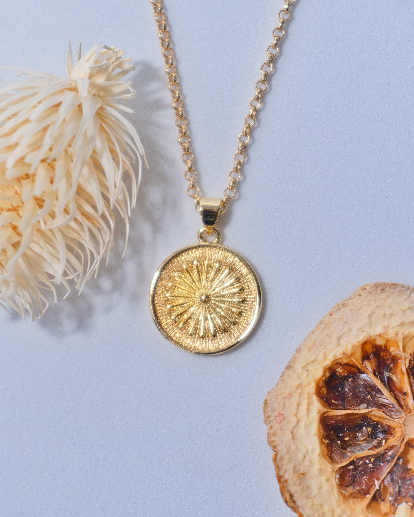 14k Gold-Filled Sunburst Necklace