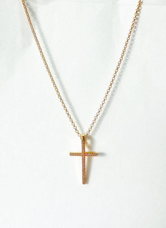 14k Gold-Filled Cross Necklace