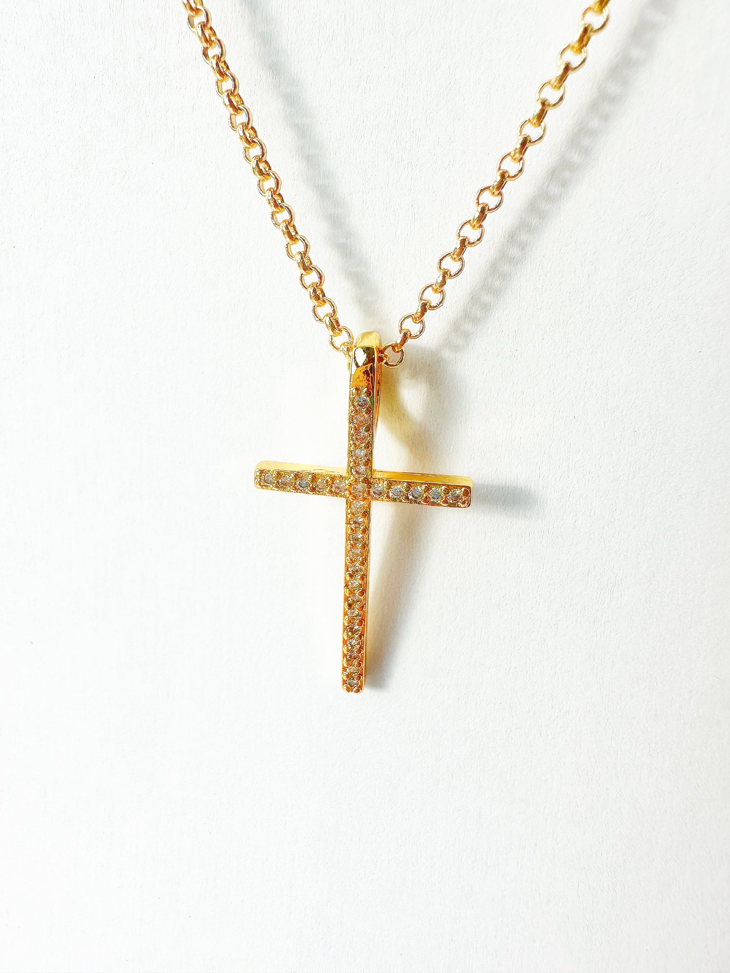 14k Gold-Filled Cross Necklace