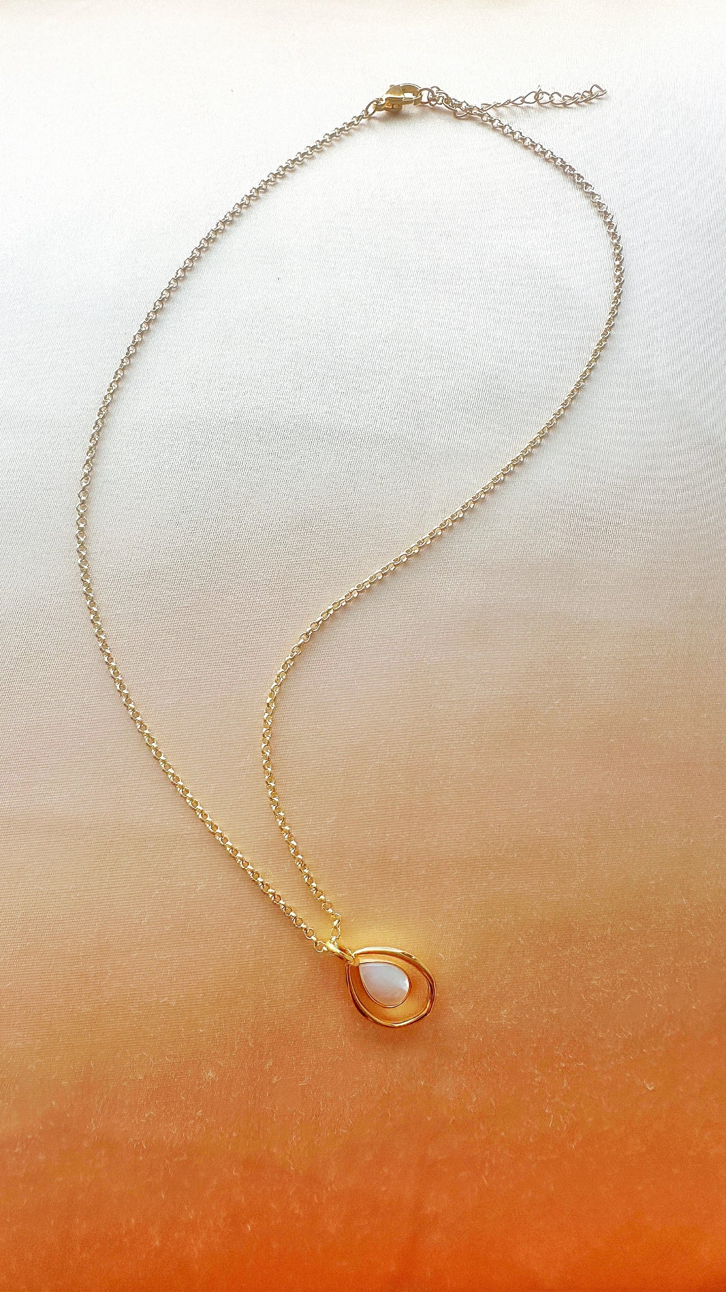 14k Gold-Filled Pearl Drop Necklace