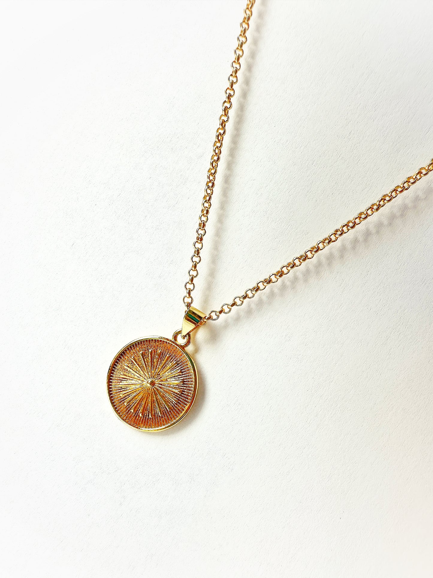 14k Gold-Filled Sunburst Necklace