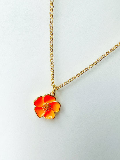 14k Sunset Gold-Filled Beach Flower Necklace