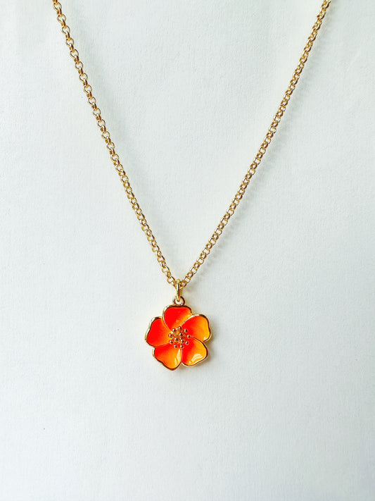 14k Sunset Gold-Filled Beach Flower Necklace