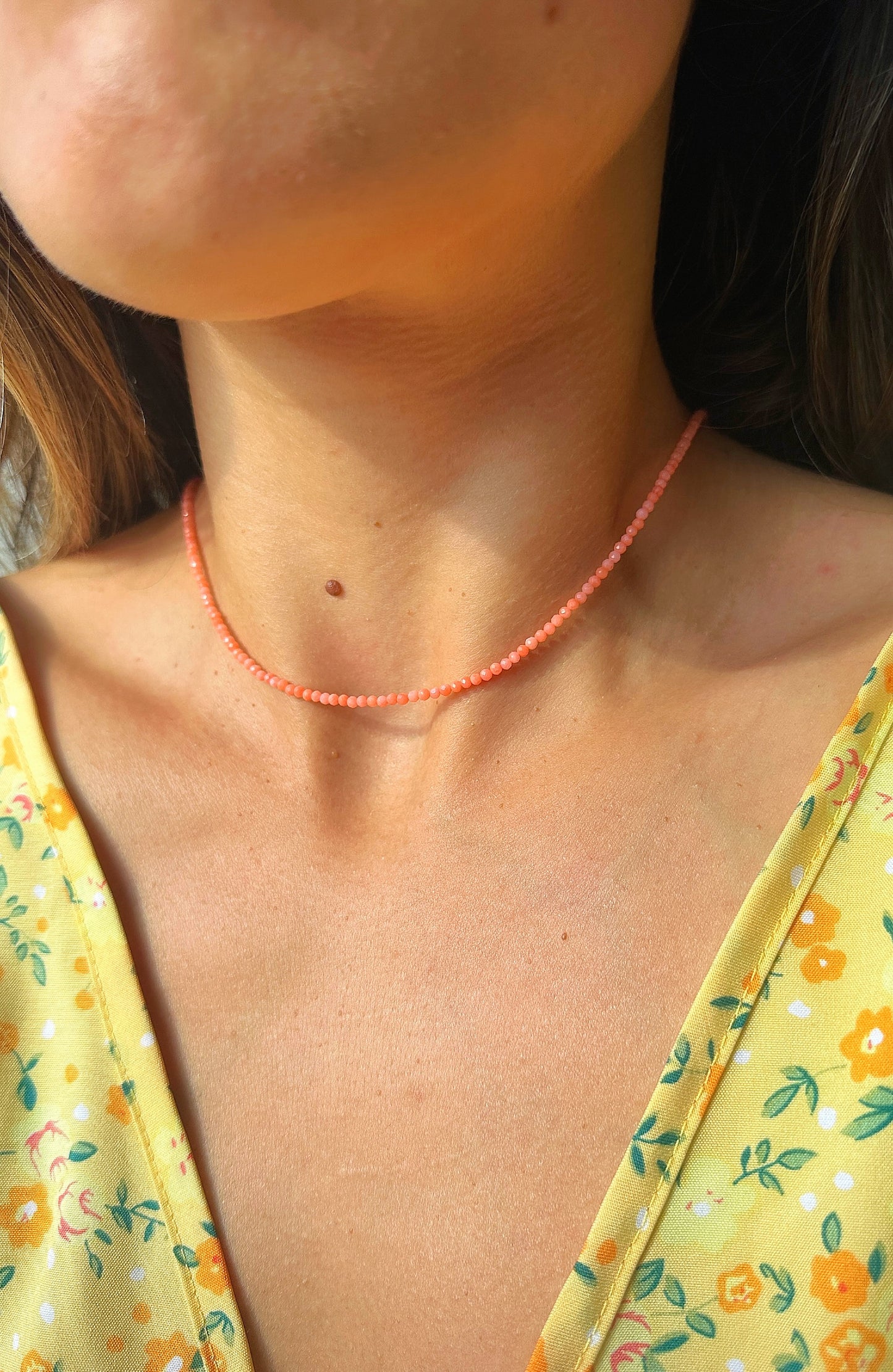 Dainty Coral Base Necklace