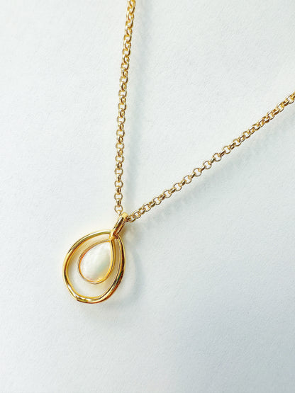 14k Gold-Filled Pearl Drop Necklace