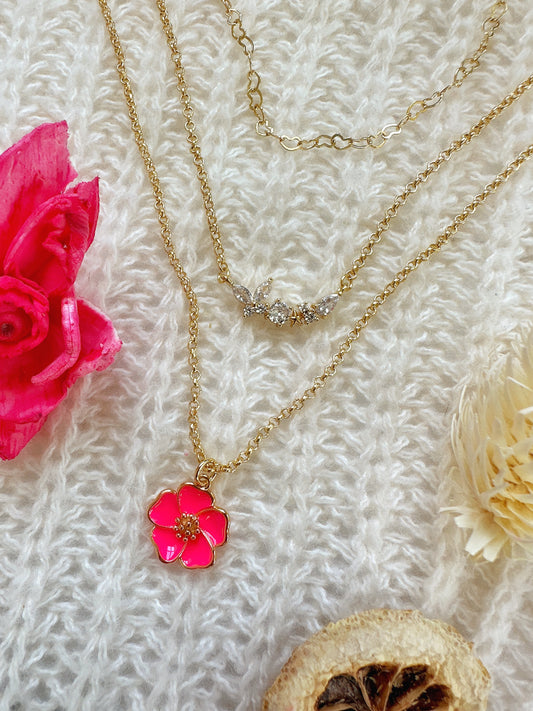 Island Blossom Gold-Filled Necklace Set