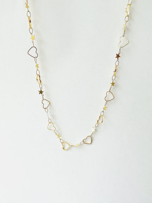 Starry Love Gold-filled Cable Link Chain Base Necklace