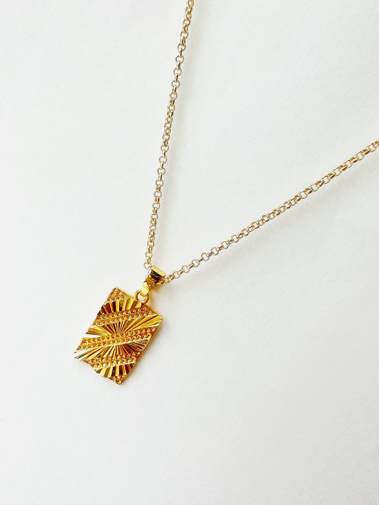 14K Gold-Filled Slate Necklace