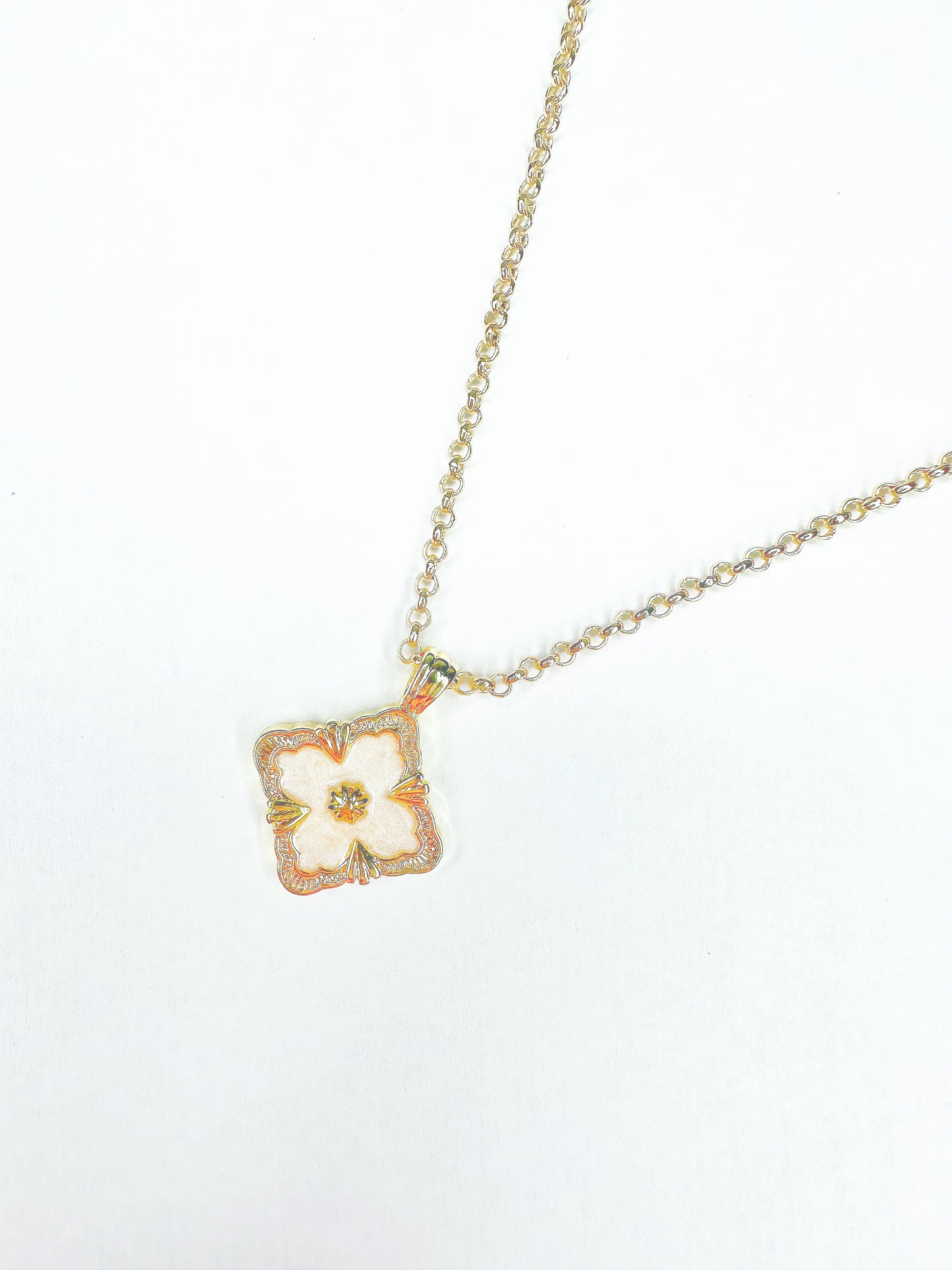 14k Gold-Filled Princess Diamond Necklace