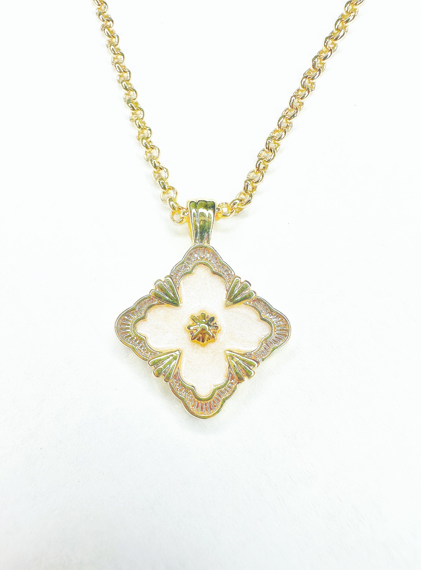 14k Gold-Filled Princess Diamond Necklace