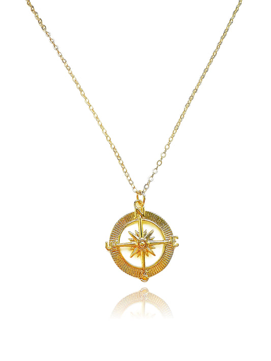 Compass 14K Gold-Filled Necklace