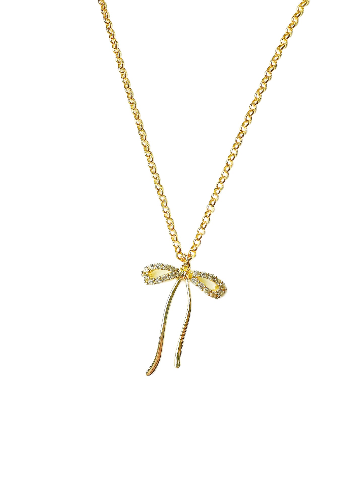 Gold-Filled Bow Tie Necklace