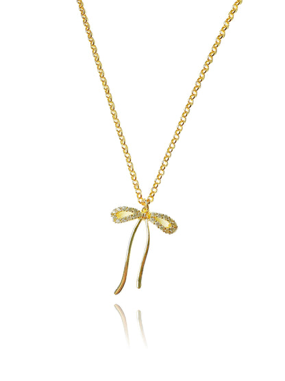 Gold-Filled Bow Tie Necklace