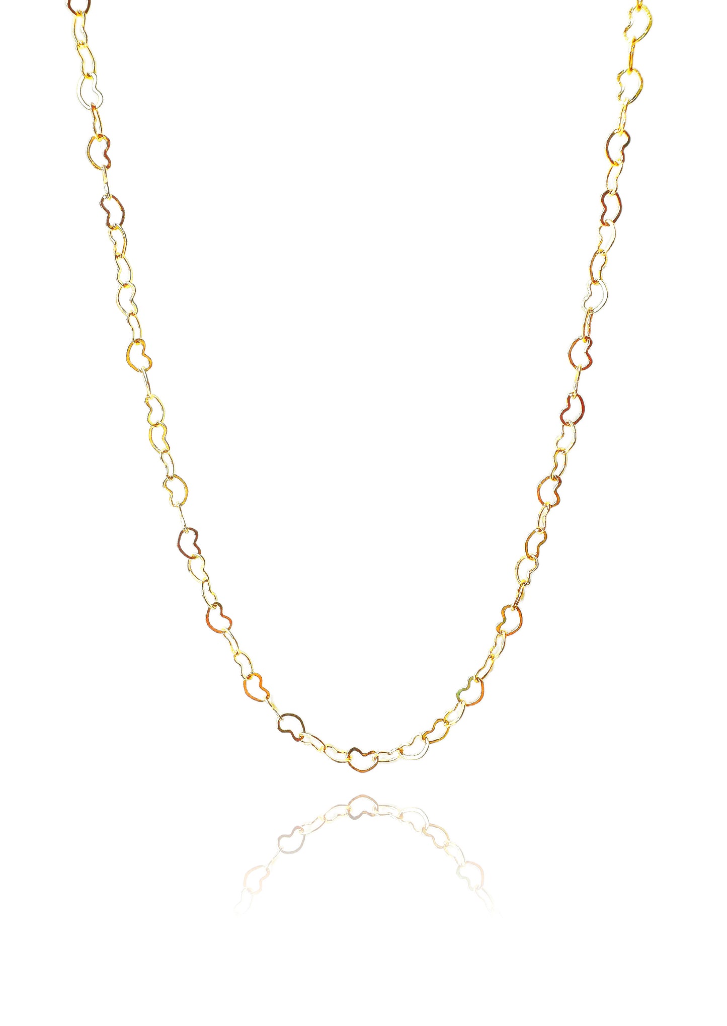 Heart Gold-filled Cable Link Chain Base Necklace