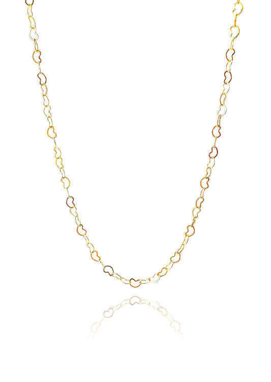 Heart Gold-filled Cable Link Chain Base Necklace