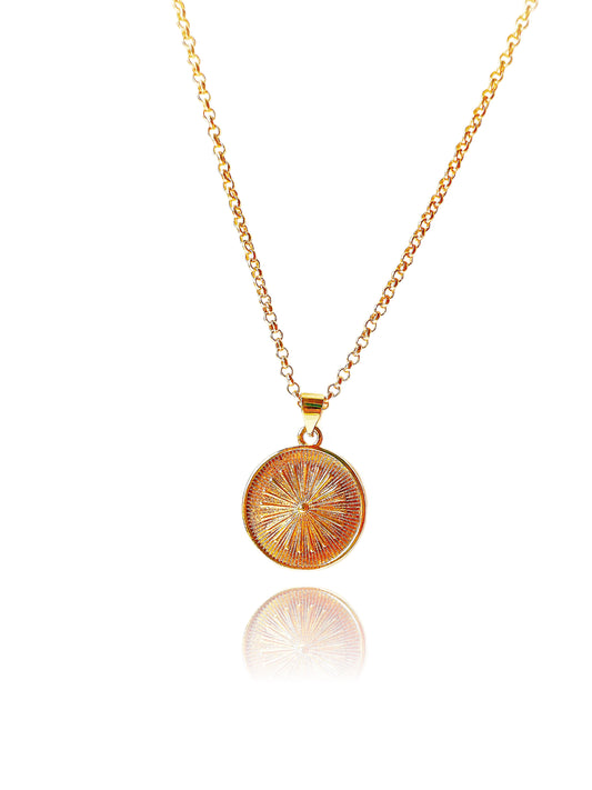 14k Gold-Filled Sunburst Necklace