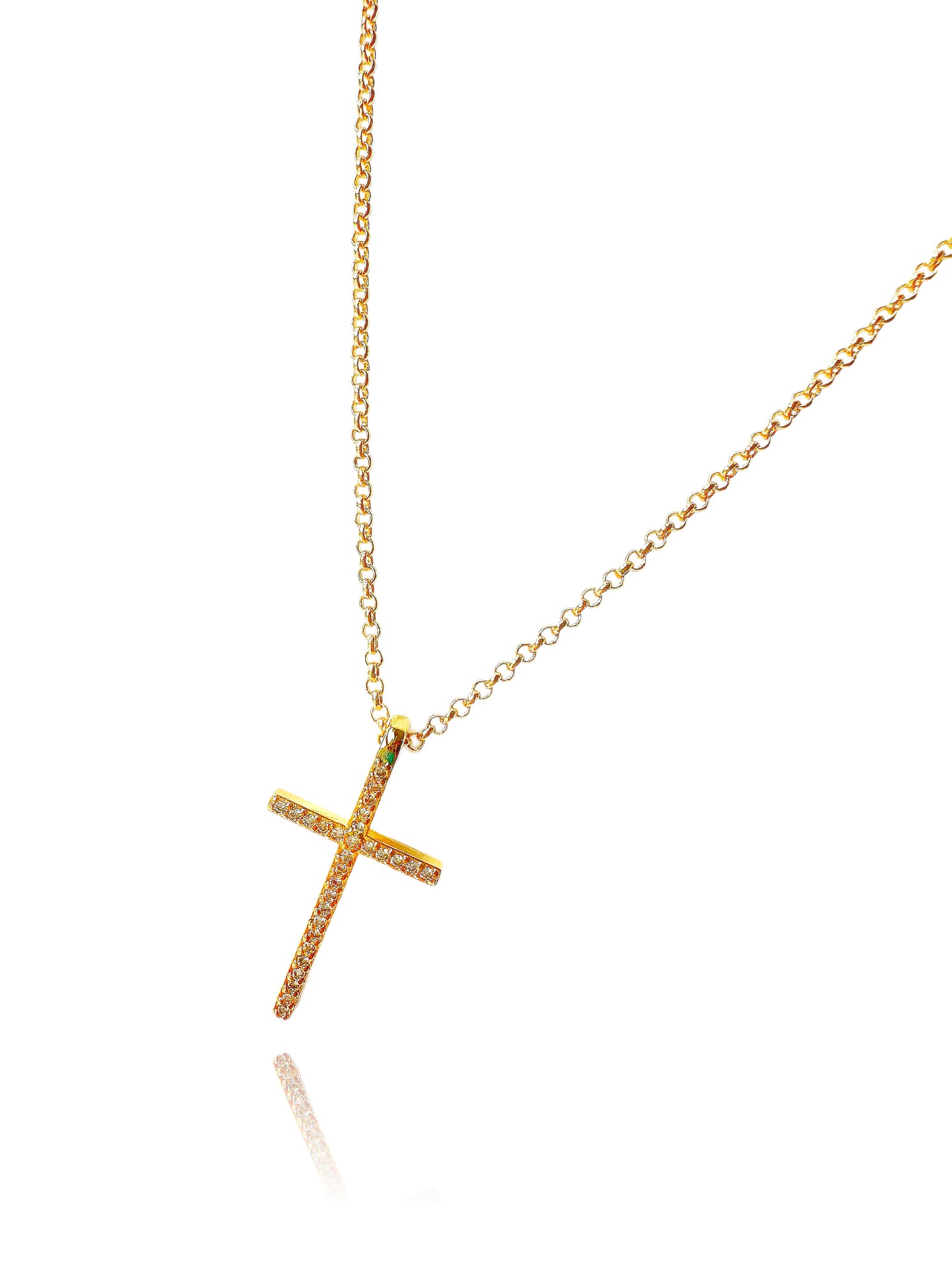 14k Gold-Filled Cross Necklace