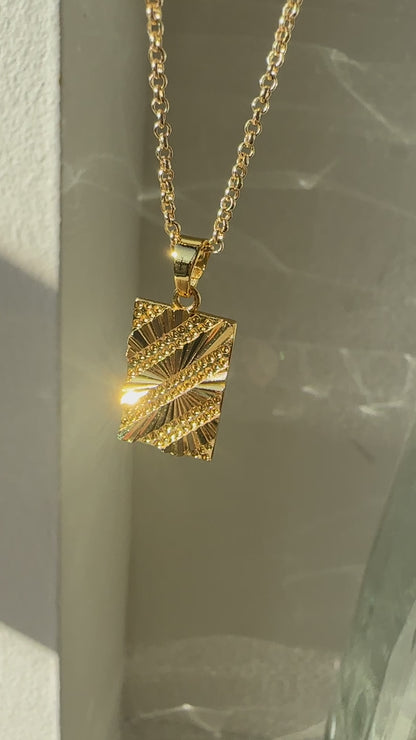 14K Gold-Filled Slate Necklace