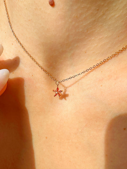 14K Gold-Filled Dainty Starfish Necklace