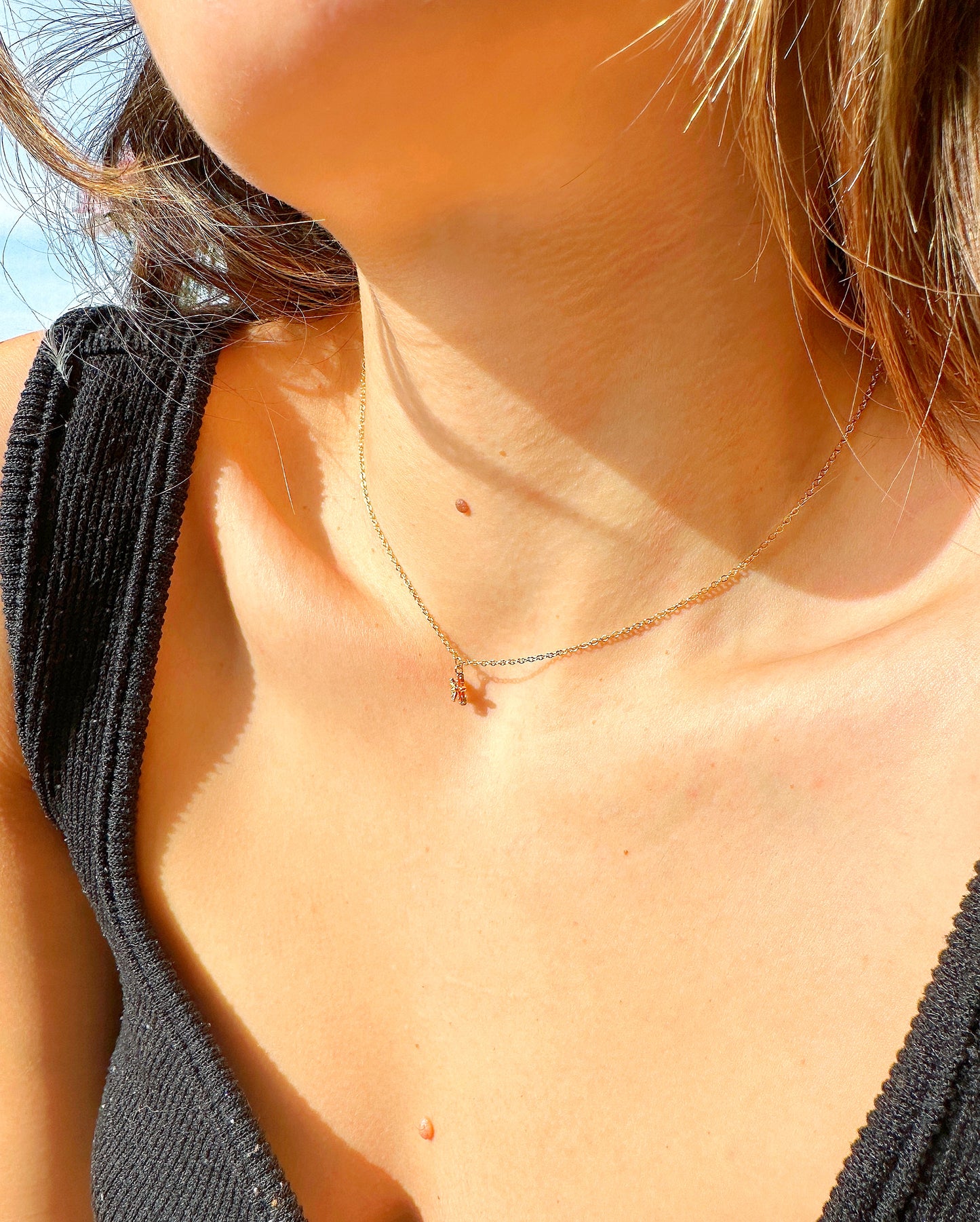 14K Gold-Filled Dainty Starfish Necklace