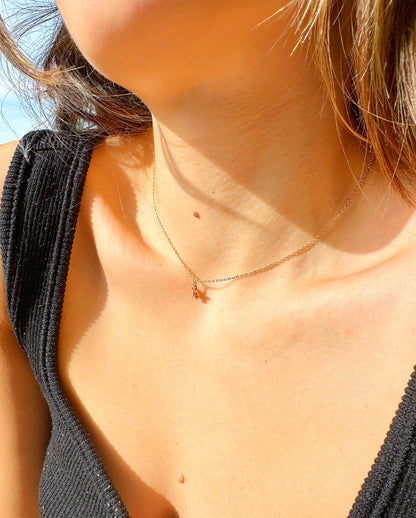 14K Gold-Filled Dainty Starfish Necklace